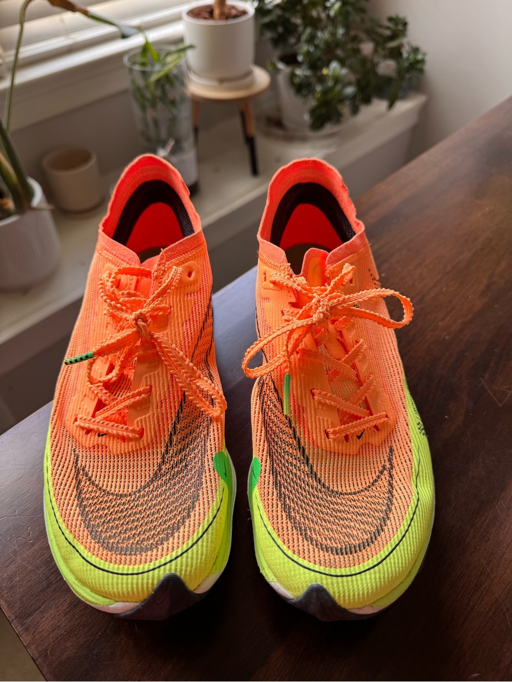 Bright Orange & Neon Green Next% Running Shoes